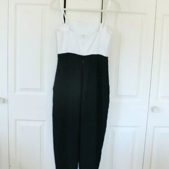 Jill Stuart Strapless White/Black Jumpsuit Size S - Picture 3 of 4